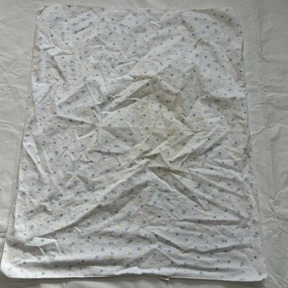 vintage carters hospital receiving Blankets Stars Blue Checkered READ STAINS - Picture 8 of 12